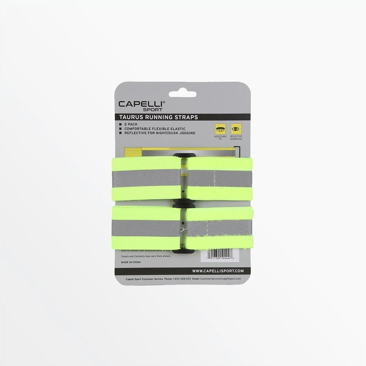 CapelliSport 2 PACK ELASTIC REFLECTIVE BANDS FITNESS EQUIPMENT 6 CapelliSport 2 PACK ELASTIC REFLECTIVE BANDS FITNESS EQUIPMENT