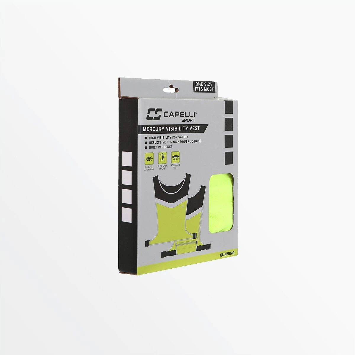 CapelliSport FITNESS EQUIPMENT REFLECTIVE VEST WITH ADJUSTABLE WAIST BELT 6 CapelliSport FITNESS EQUIPMENT REFLECTIVE VEST WITH ADJUSTABLE WAIST BELT