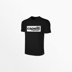 Capellisport.com TOPS YOUTH LIFESTYLE CREW NECK TEE W/ OVERSIZED CENTER LOGO
