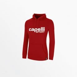 Capellisport.com WOMEN'S LOGO FLEECE PULLOVER HOODIE TOPS