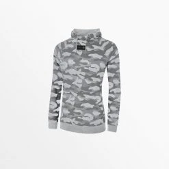 CapelliSport TOPS WOMEN'S LIFESTYLE FRENCH TERRY CAMO PRINT PULLOVER HOODIE