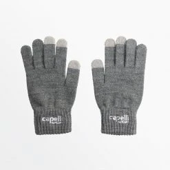 CapelliSport YOUTH BRANDED KNIT GLOVE WITH 3 FINGER TOUCH