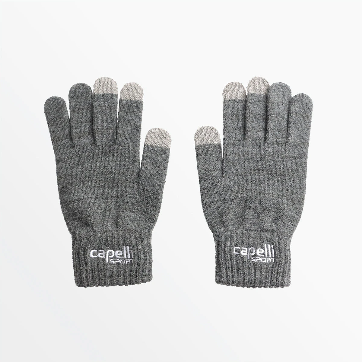 CapelliSport YOUTH BRANDED KNIT GLOVE WITH 3 FINGER TOUCH 4 CapelliSport YOUTH BRANDED KNIT GLOVE WITH 3 FINGER TOUCH