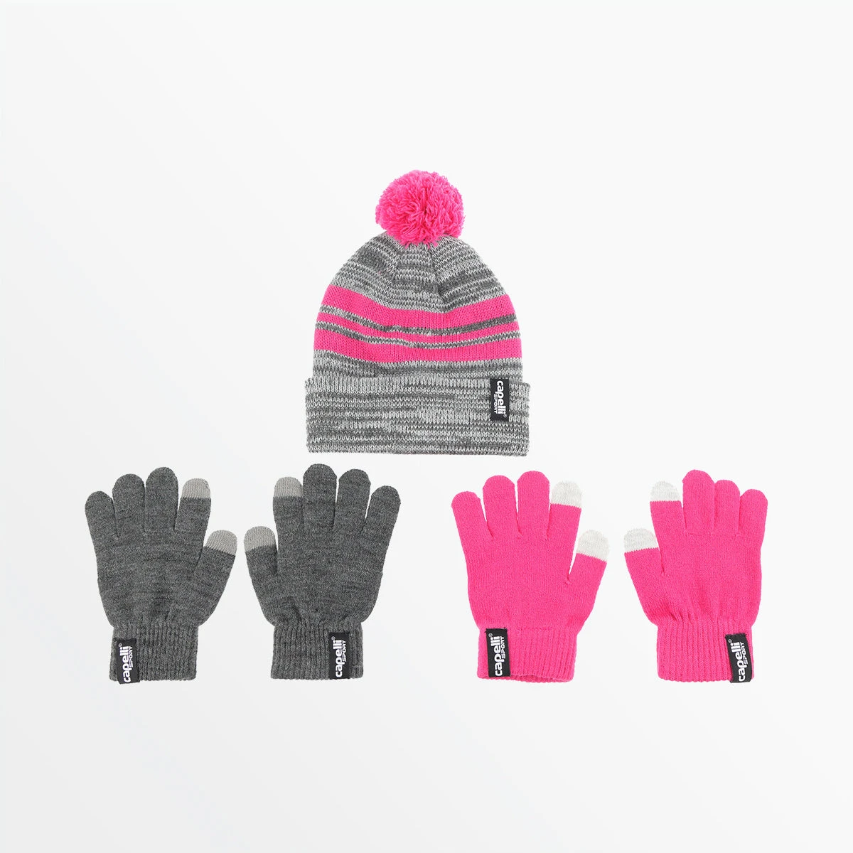 CapelliSport YOUTH STRIPED HAT & GLOVES-SET 4 CapelliSport YOUTH STRIPED HAT & GLOVES-SET
